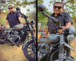 He is a motorcycle enthusiast and goes for a ride whenever he gets time.